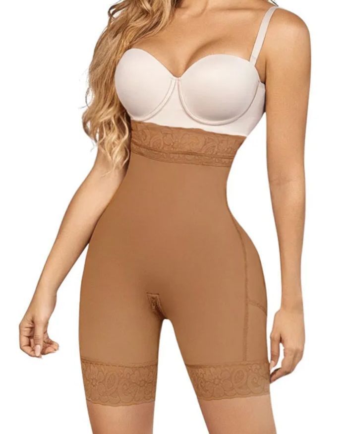 Women Butt Lifter High Waist Hip Enhancer Pads Underwear Shapewear Lace Padded Control Panties-Curvy-Faja