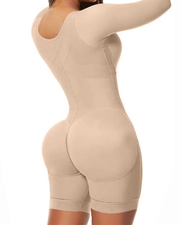 Full Body Shaping Bodysuits for Long Sleeve -Curvy-Faja