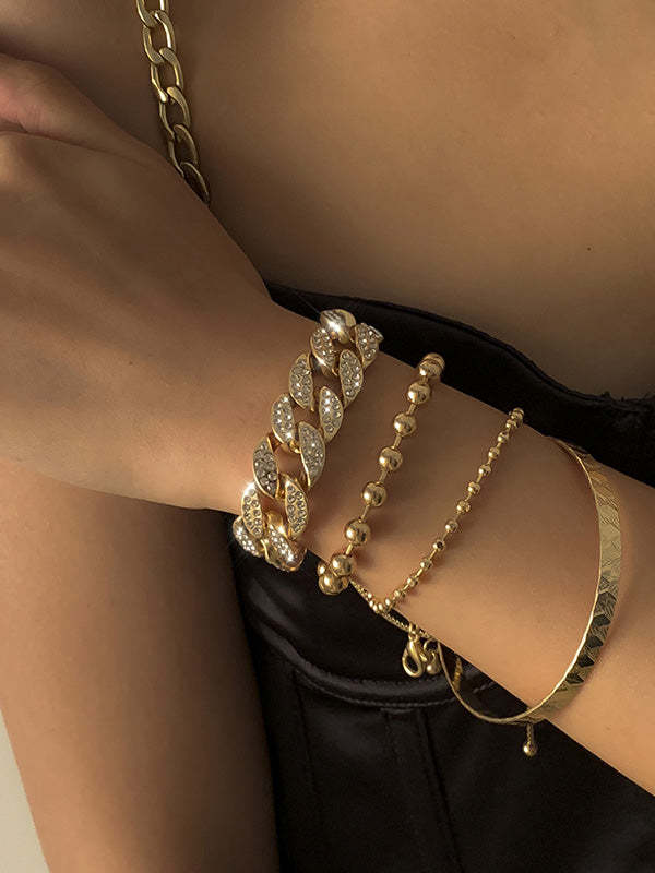 Individually Adjustable Cuban Buckle Multilayer Bracelet-Curvy-Faja