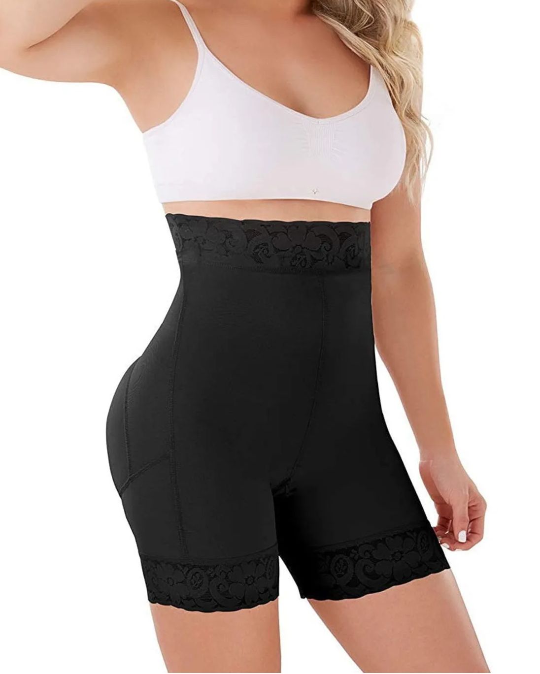 Butt Lifter High-Compression Girdle With Perineal Zipper-Curvy-Faja