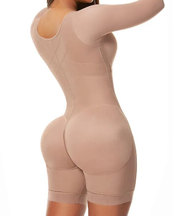 Full Body Shaping Bodysuits for Long Sleeve -Curvy-Faja