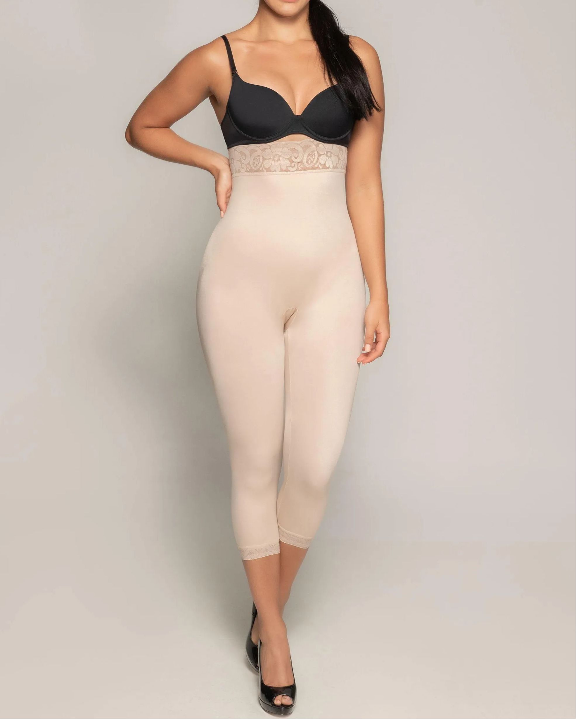 High Waist Long Leg Tummy Control Girdle-Curvy-Faja