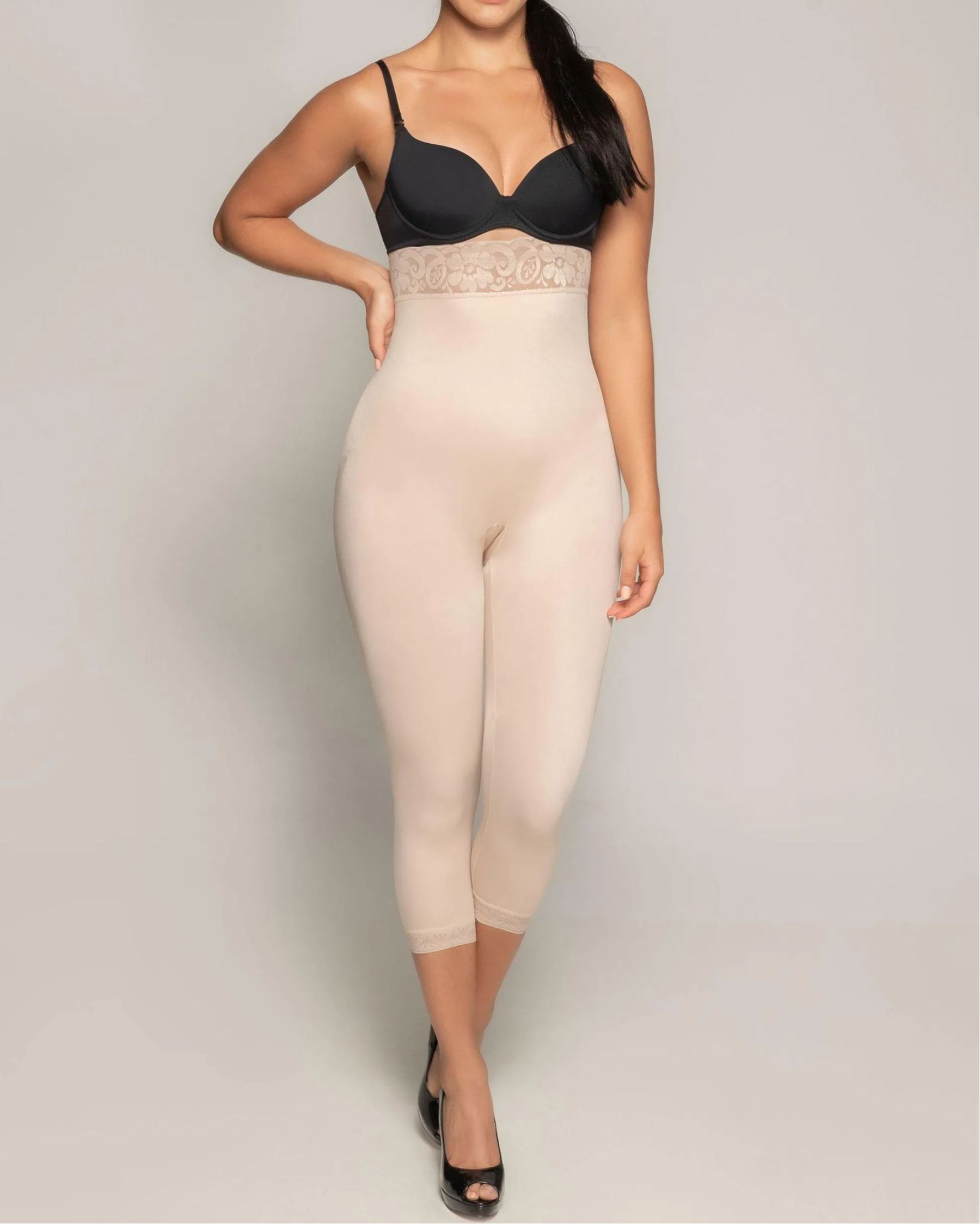 High Waist Long Leg Tummy Control Girdle-Curvy-Faja