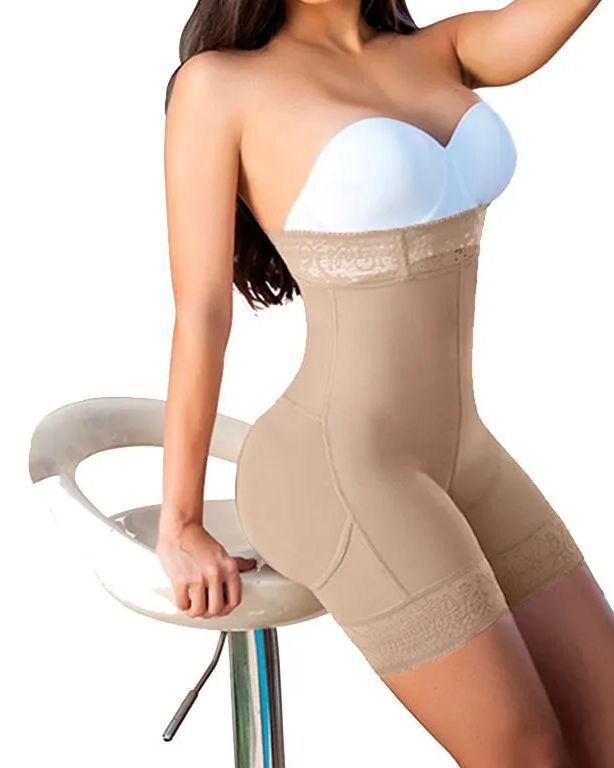 Women High Waist Short Powernet Seamless Pressure Abdomen-Curvy-Faja