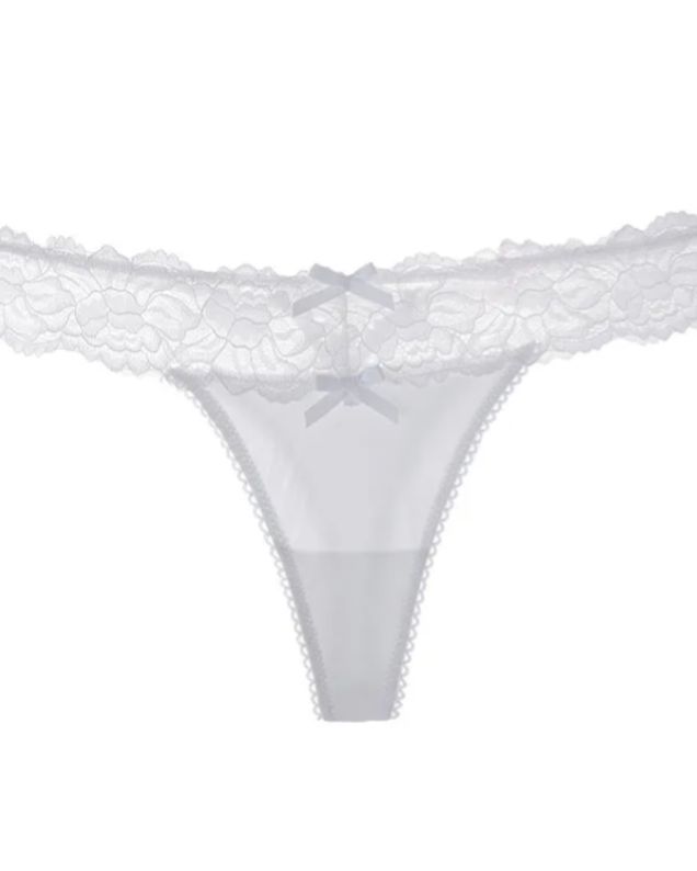 Female Mesh Solid Color Lace Underwears-Curvy-Faja