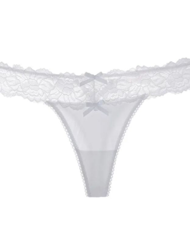 Female Mesh Solid Color Lace Underwears-Curvy-Faja