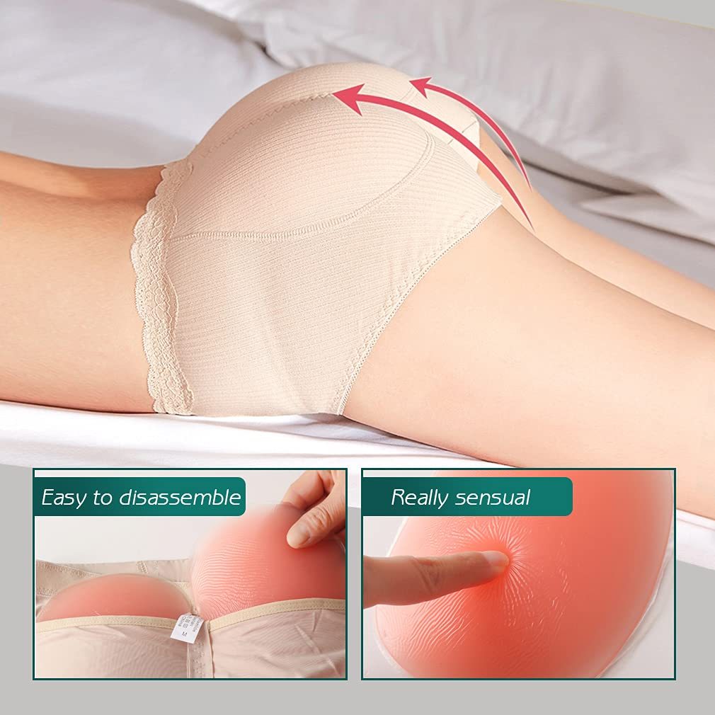 300G Silicone Butt Pads Buttock Enhancer Underwear Silicone Padded Panties for Women-Curvy-Faja