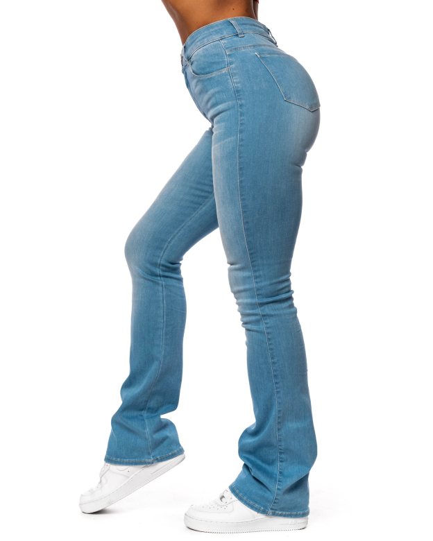 Slim Fit Bootcut Skinny Jeans-Curvy-Faja