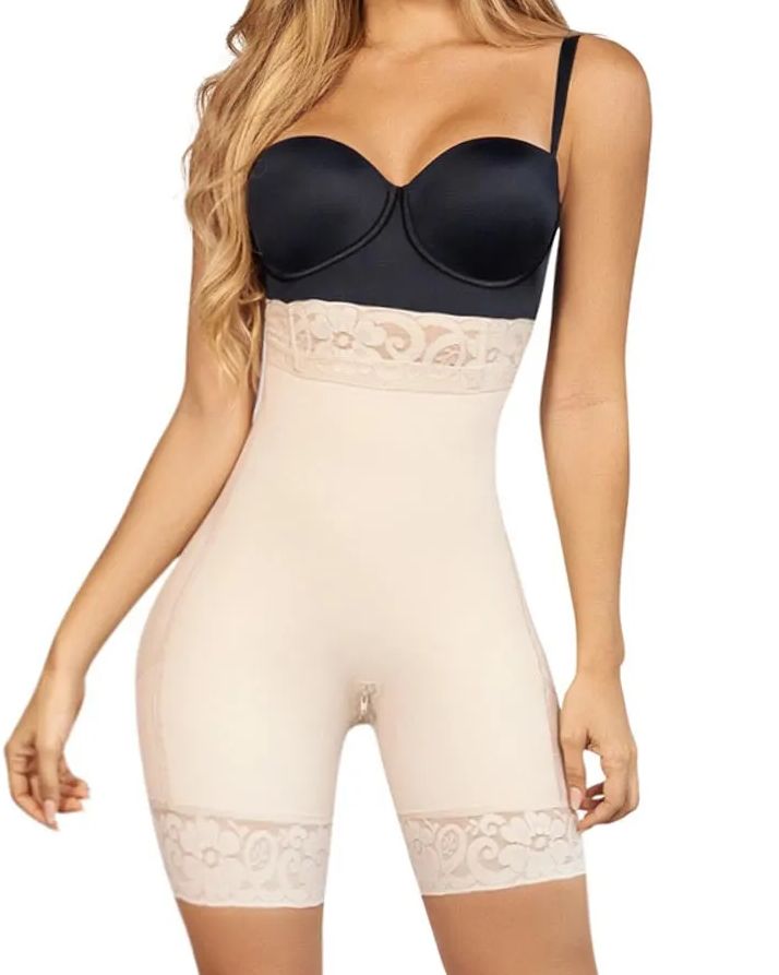 Women Butt Lifter High Waist Hip Enhancer Pads Underwear Shapewear Lace Padded Control Panties-Curvy-Faja