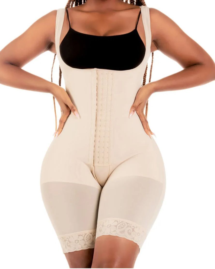 Bum Lift Tummy Control Shapewear Mid Thigh Faja-Curvy-Faja