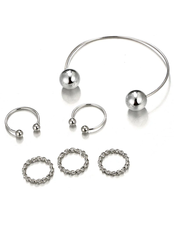 Fashion Vintage Aolly Rings Accessories-Curvy-Faja