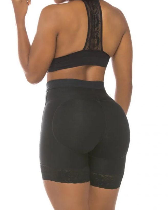 High Waist Women Hip Enhancer Underwear Lace Butt Lifter Shapewear Panties Shaper-Curvy-Faja