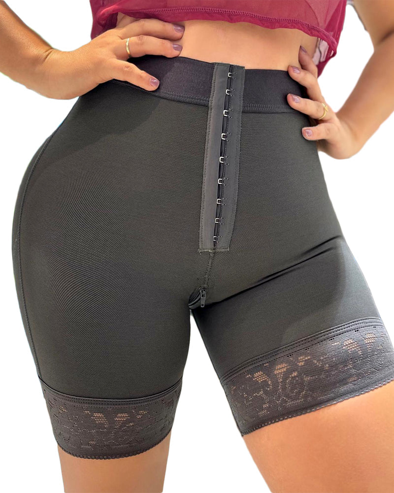 Womens High Waisted Butt Lifter Body Shaper Tummy Control Waist Trainer Butt Pads Hip Enhancer Shorts-curvy-faja