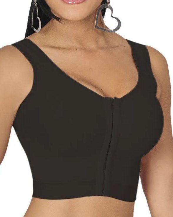 Women's Button-Up Sculpting Sleeveless Top-Curvy-Faja
