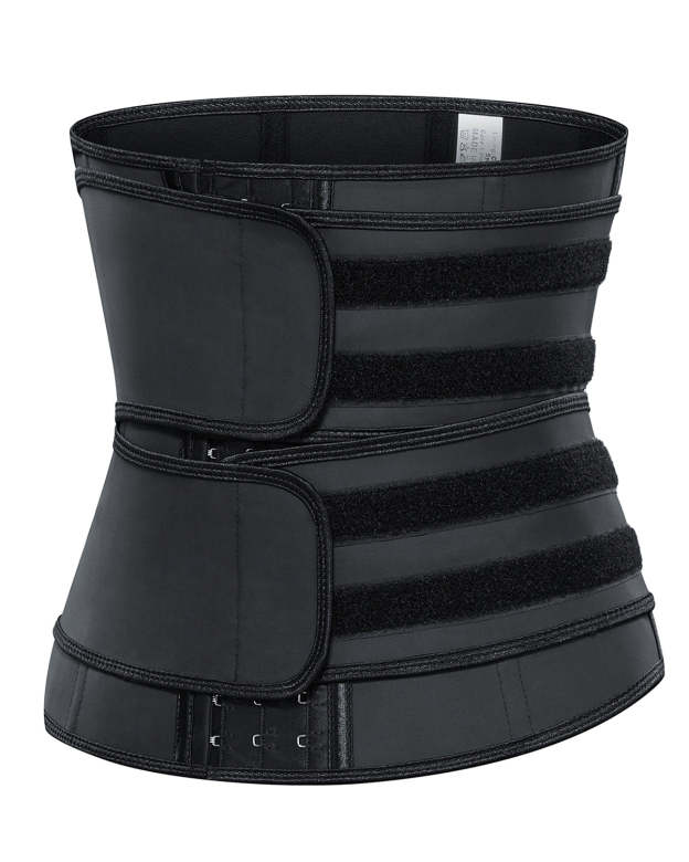 Corset Latex Buckle Waist Corset Belt LATEX Rubber Straps Corset-Curvy-Faja