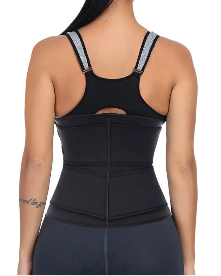 Neoprene Sauna Waist Trainer Corset Sweat Belt for Women Weight Loss Compression Trimmer Workout Fitness-Curvy-Faja