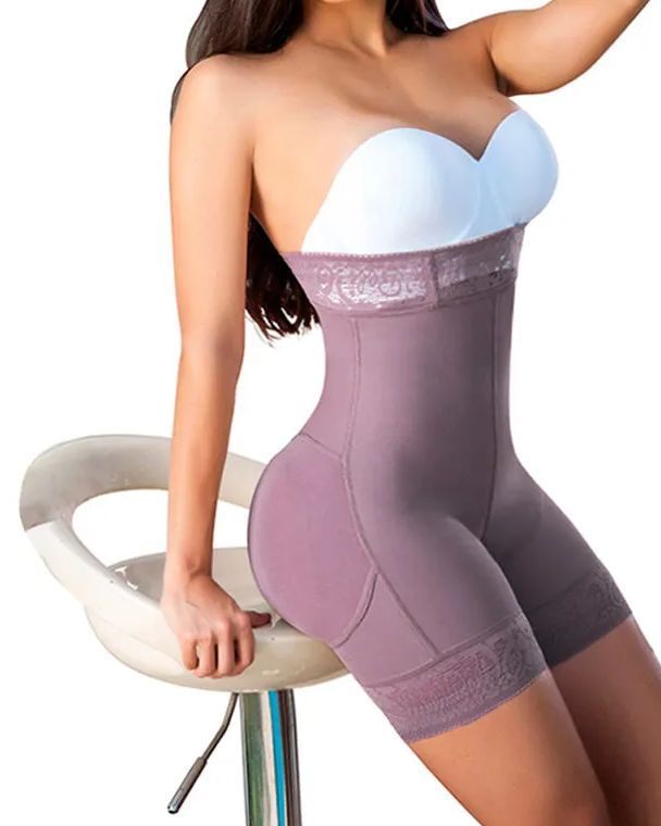 Women High Waist Short Powernet Seamless Pressure Abdomen-Curvy-Faja