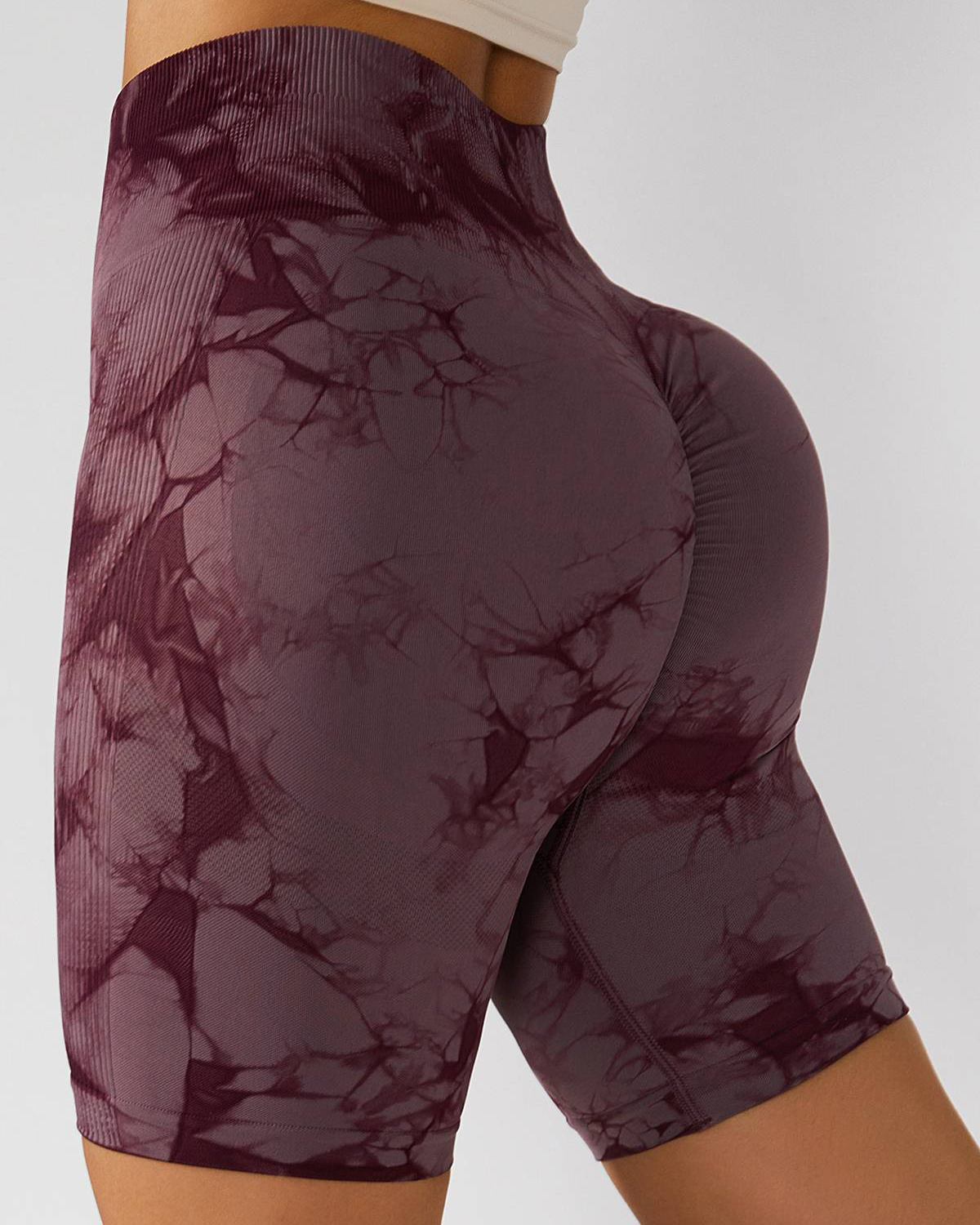 Tie Dye Scrunch Butt Biker Shorts