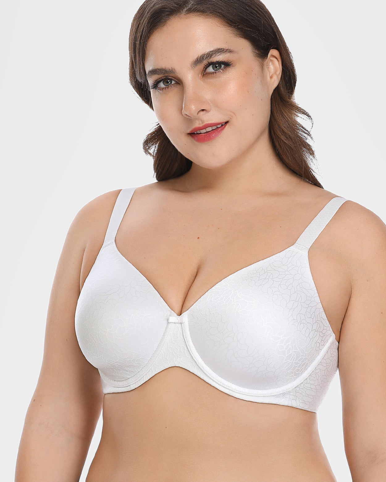 Seamless Full Coverage Underwire Plus Size Bra