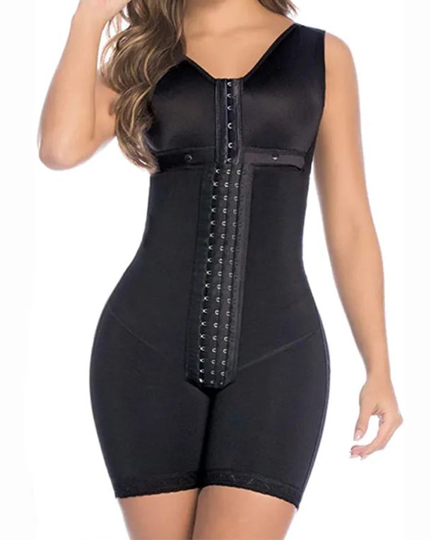 Women's Tummy Control Shapewear High Compression Faja Bodysuit Postpartum-Curvy-Faja