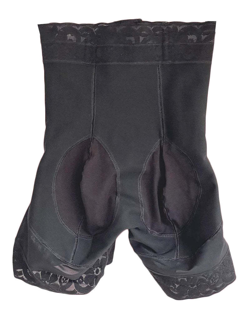 Extra High Waist Short With Zipper-Curvy-Faja