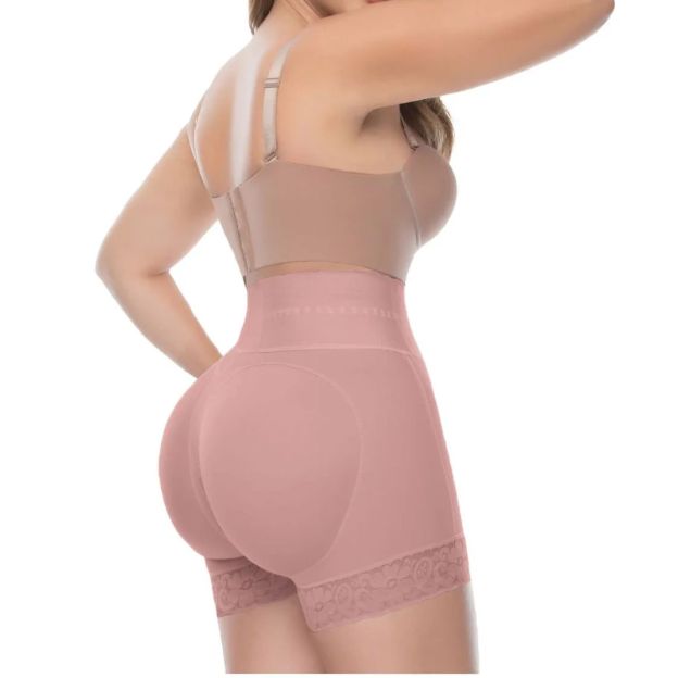 Butt Lifter Tummy Control High Waisted Mid Thigh Shaper Shorts-Curvy-Faja