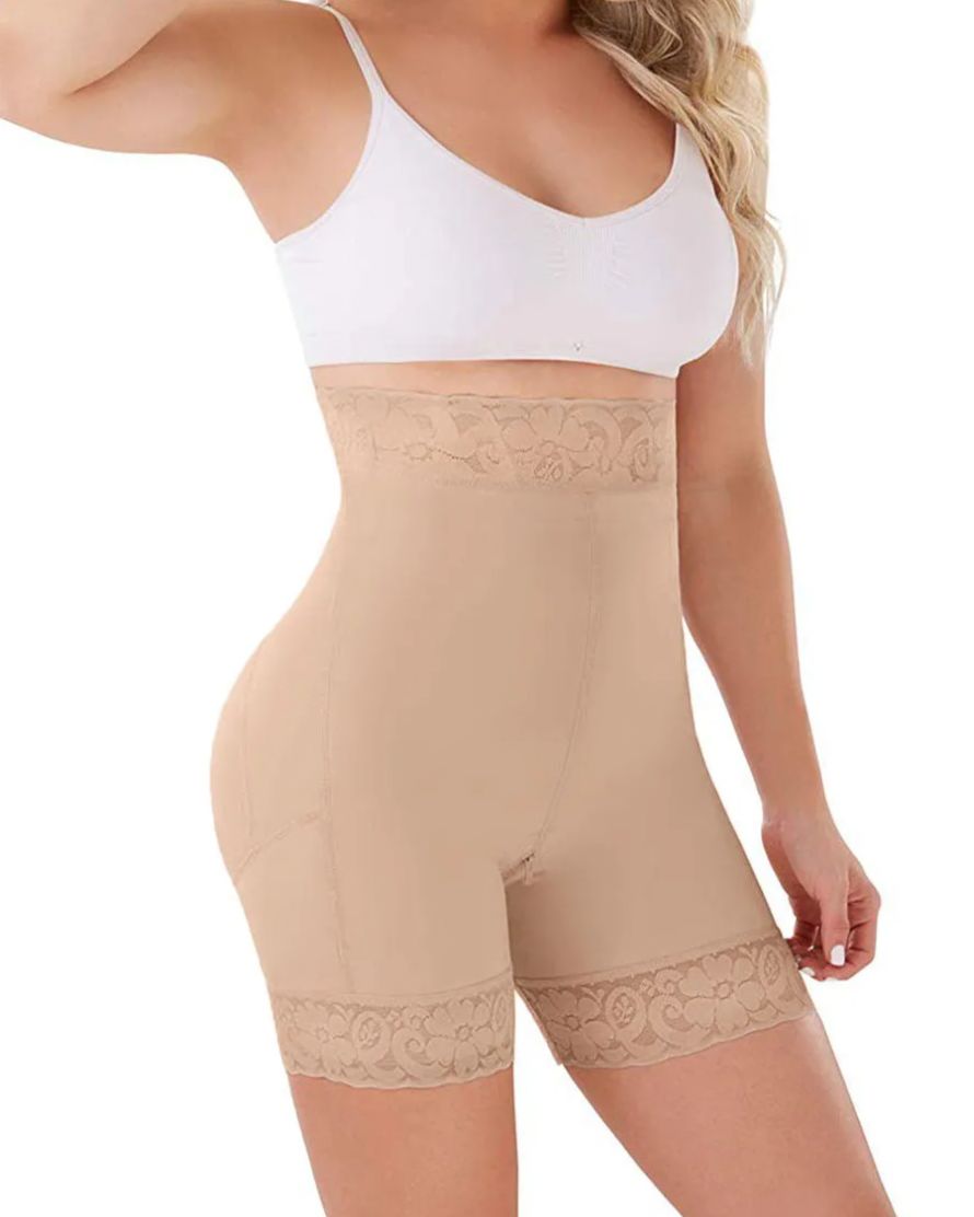 Butt Lifter High-Compression Girdle With Perineal Zipper-Curvy-Faja