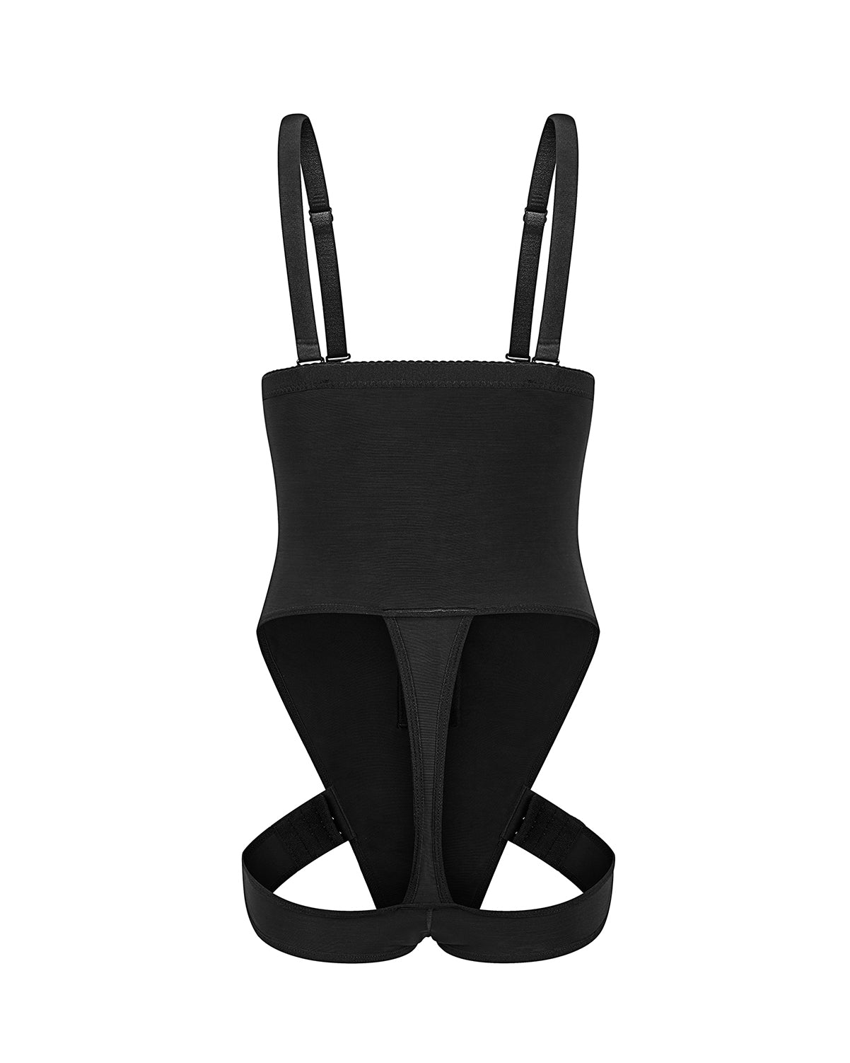 Nylon Mesh Removable Small Strap Body Shaper-Curvy-Faja