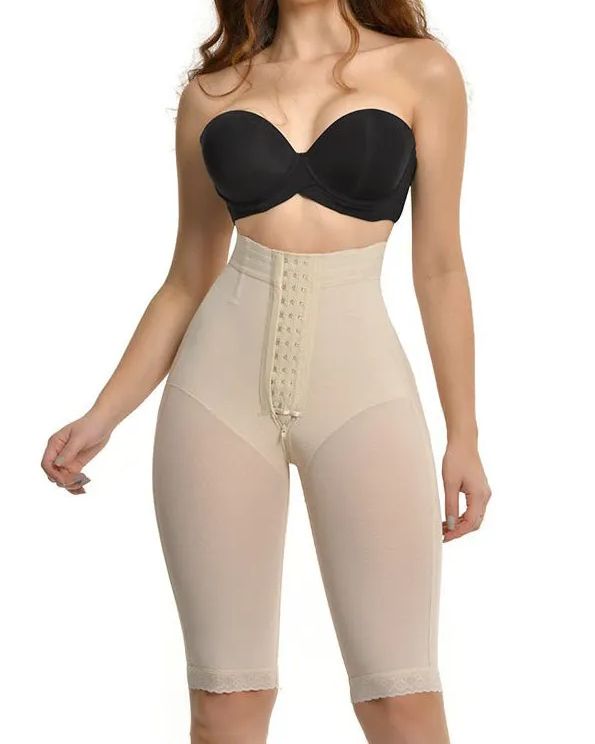 Fajas Compression Shapewear Open Bust Tummy Control with Zipper-curvy-faja