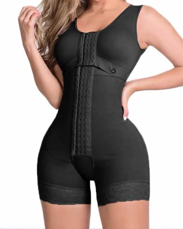 High Compression Shapewear With Hook And Eye Front Closure shaper Adjustable Bra Slimming Bodysuit-curvy-faja