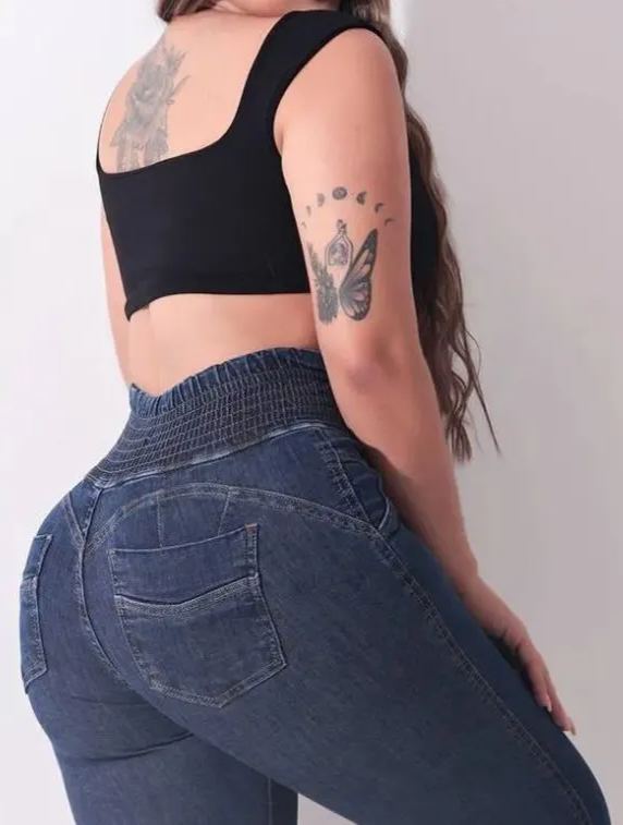 Tan Jean Shorts for Women Womens Jeans Casual Mid Waist Pants Trousers Pockets Classic Denim Jeans-Curvy-Faja