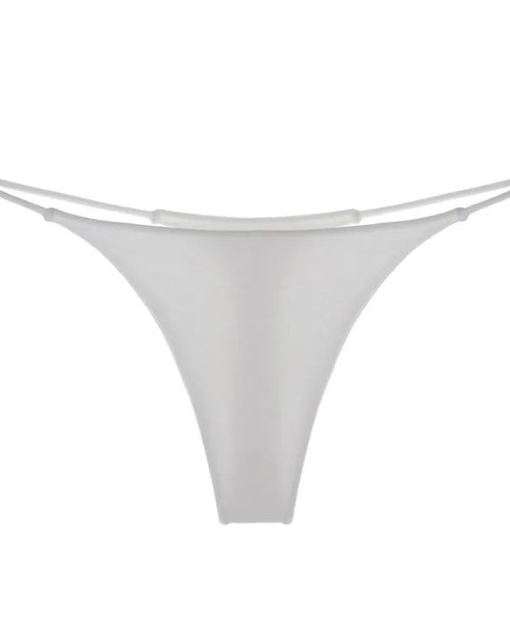 Female Solid Color T-back Thong-curvy-faja