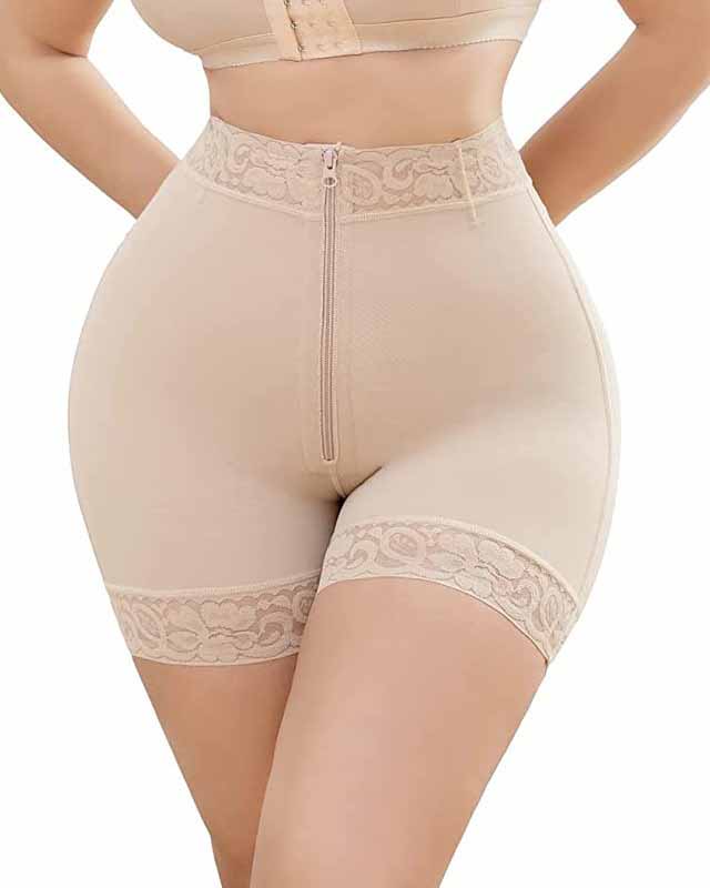 Lace Butt Push Up Tummy Control Shorts