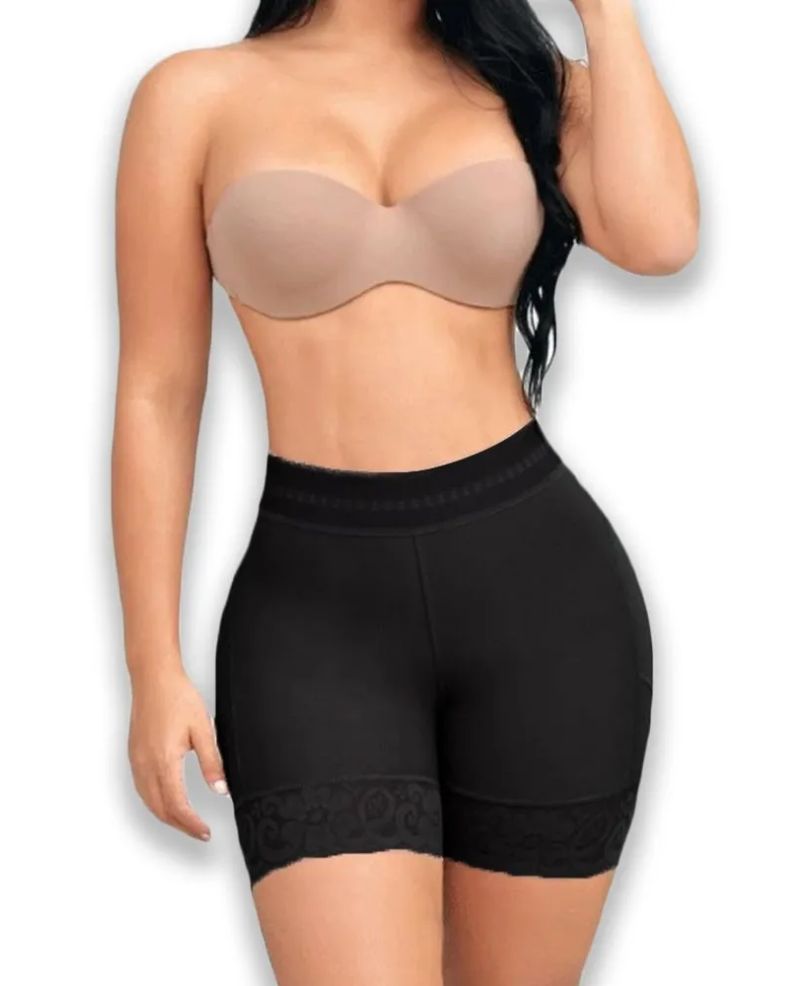High Waist Compression Slimmer Butt Lifter Shapewear Shorts-Curvy-Faja