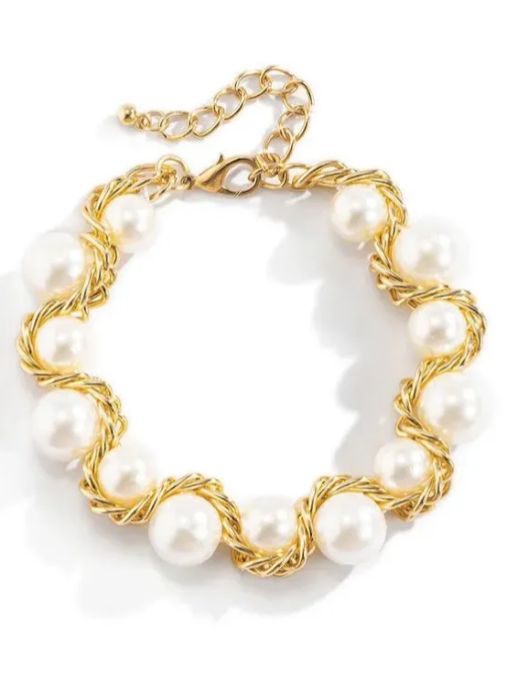 Pastoral Ethnic Style Woven Twist Beaded Punk Bracelet-Curvy-Faja