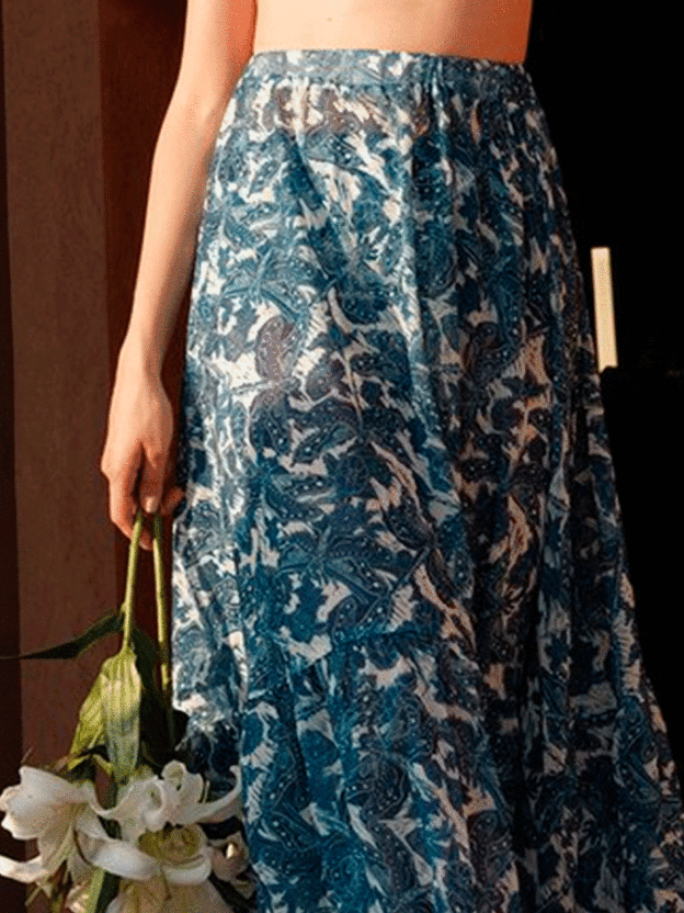 Blue Dragonfly Printed Swimsuit