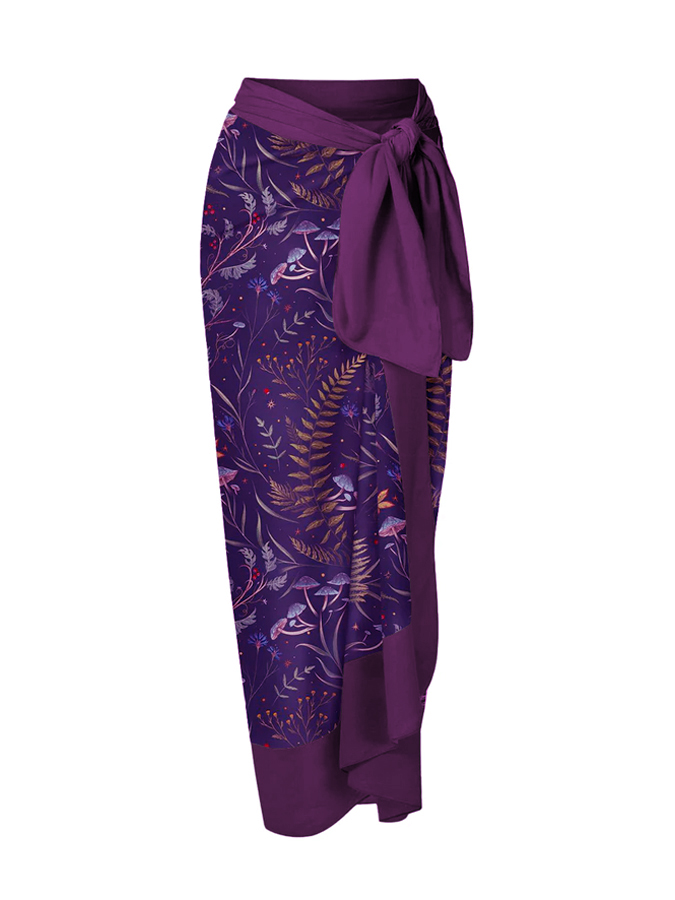 Wonderland Forest Printed One Piece And Skirt