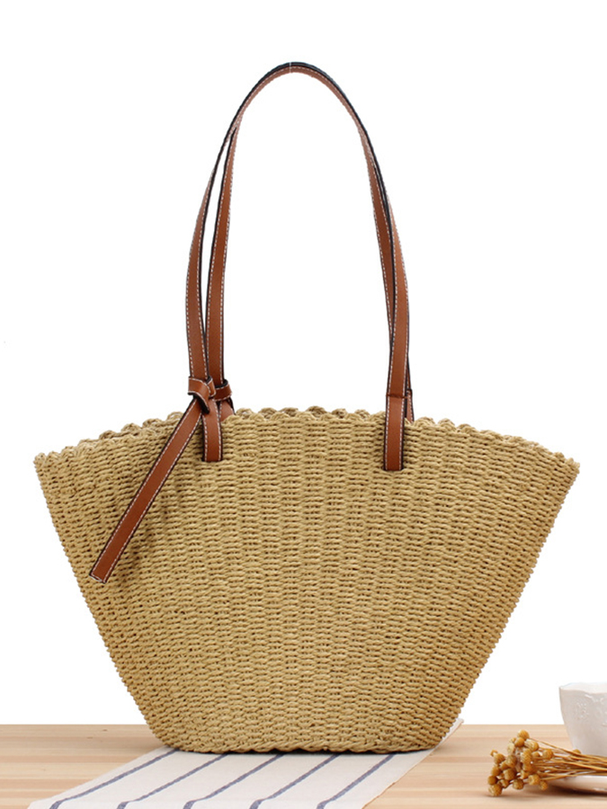 Beach Vacation Leisure Large Capacity One Shoulder Fashion Straw Bag