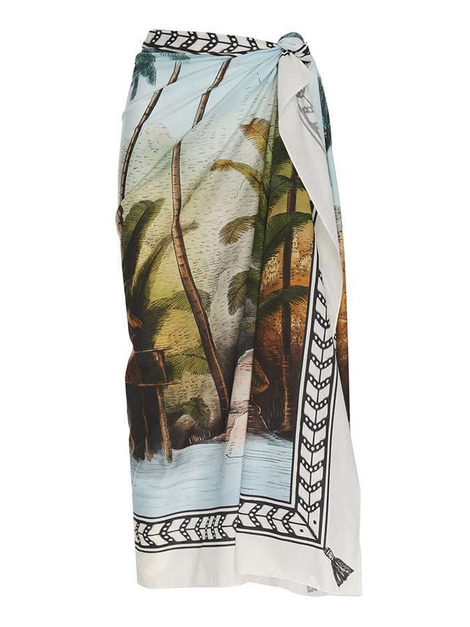 Fashion Print Lace Up One Piece Swimsuit