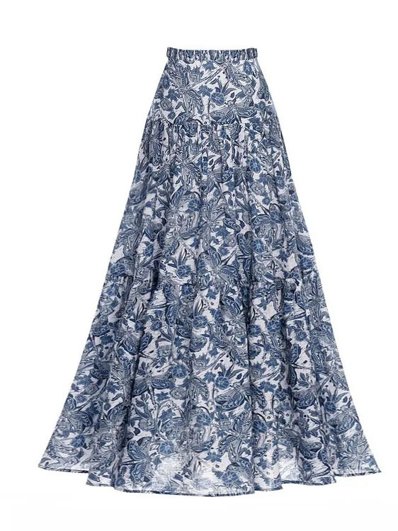 Blue Dragonfly Printed Swimsuit