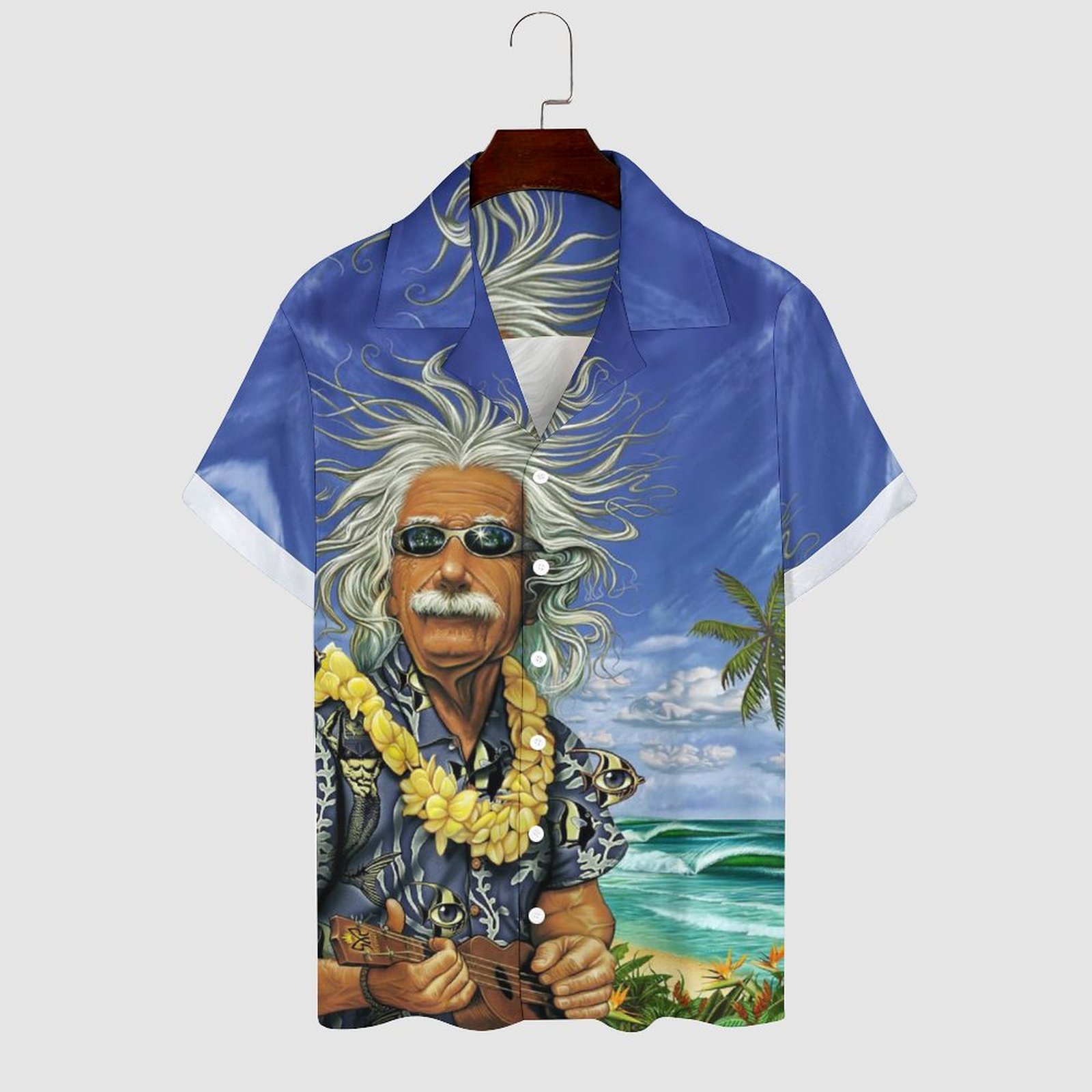 Men's Hawaiian Print Casual Shirt 2304109848