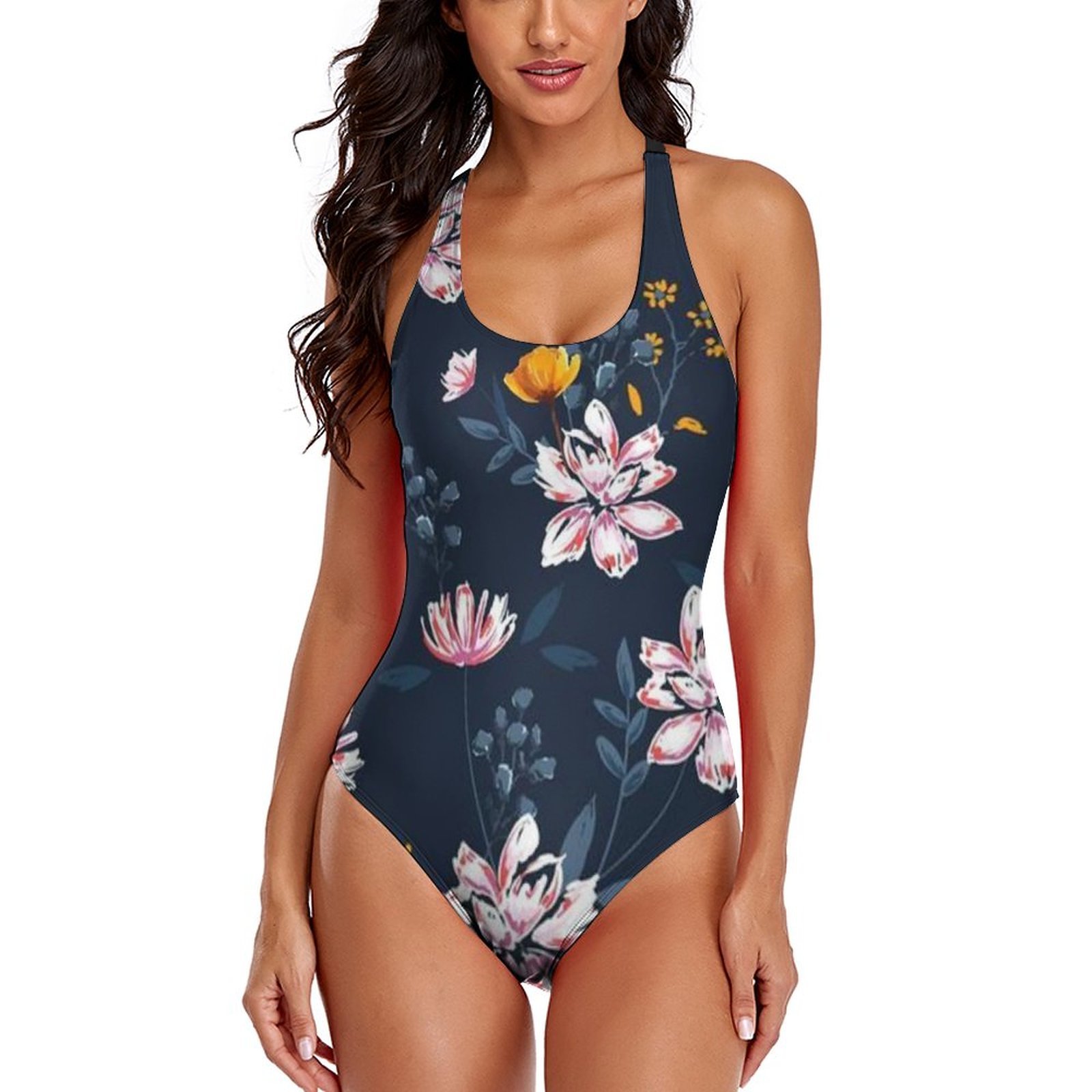Printed Casual One-Piece Swimsuits 2304102612