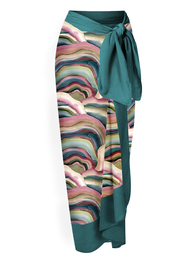 Printed Fashion Panel One Piece Swimsuit