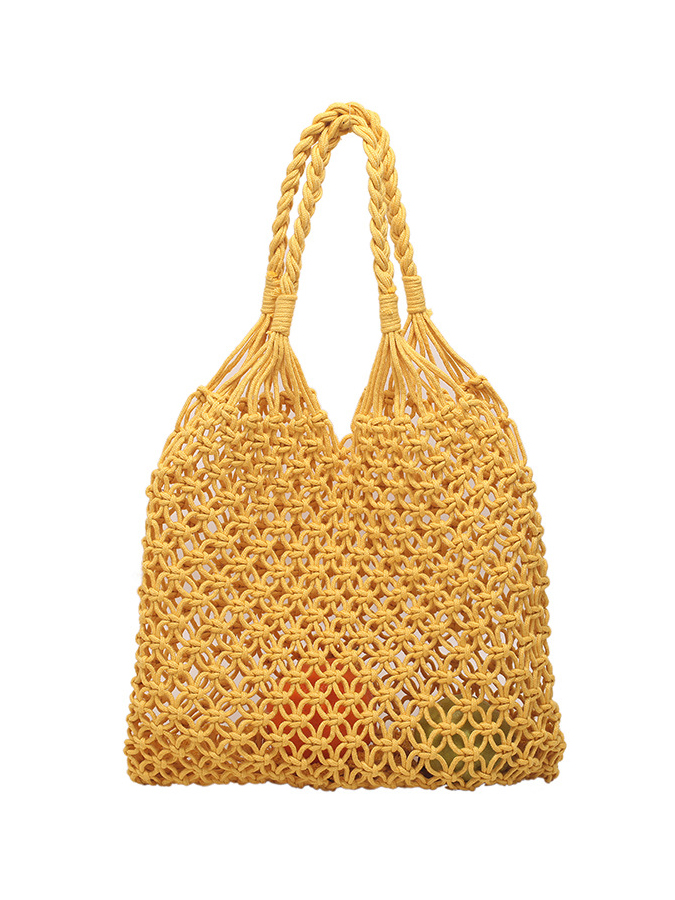 Woven Cutout Vacation Beach Bag