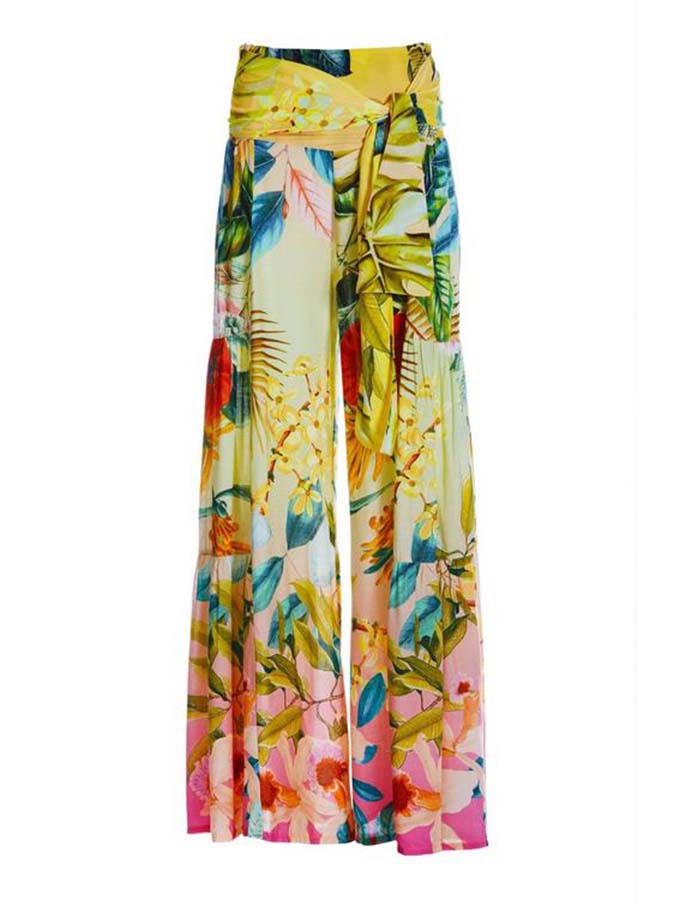 Trendy Print Backless One Piece Swimsuit