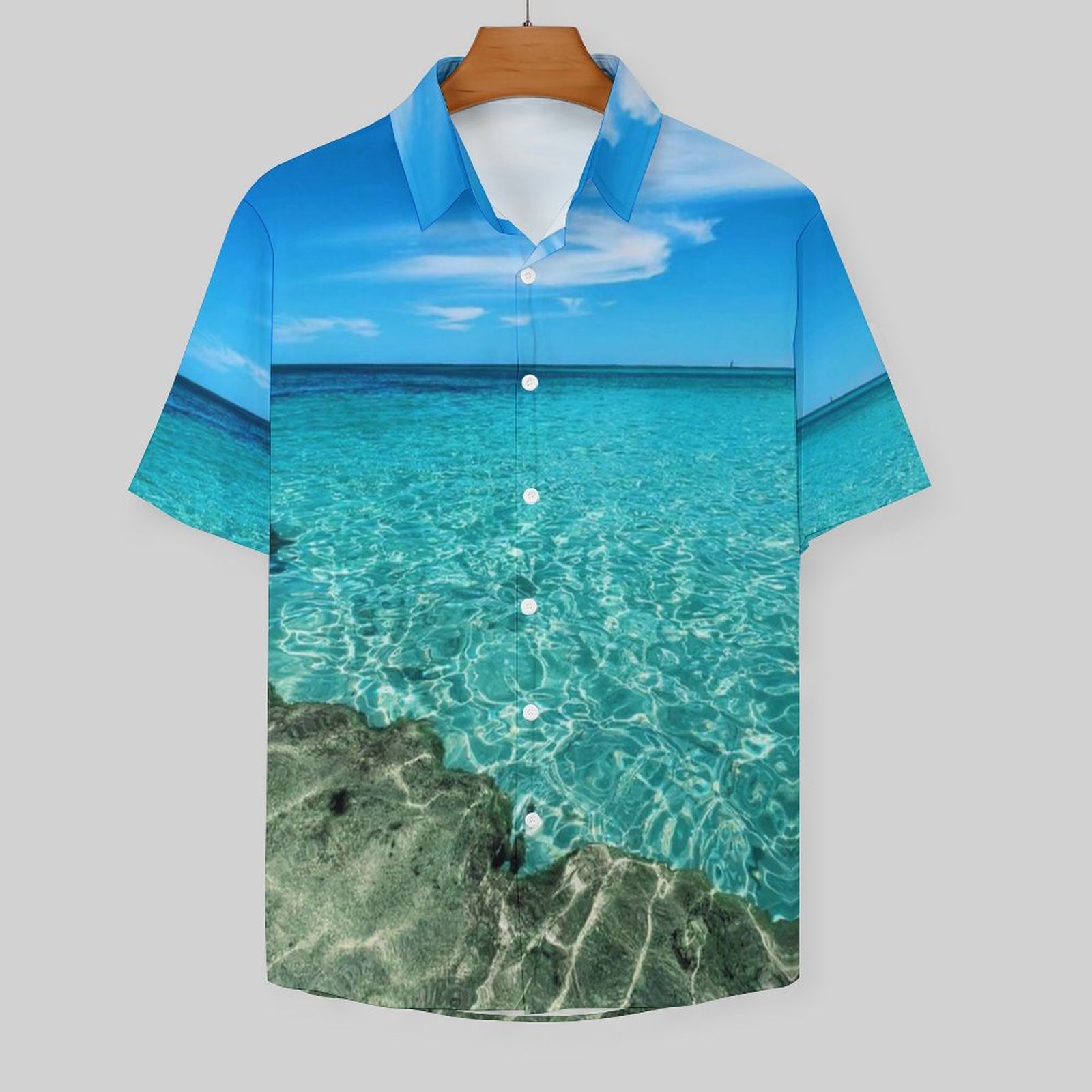 Men's Hawaiian Print Resort Shirt