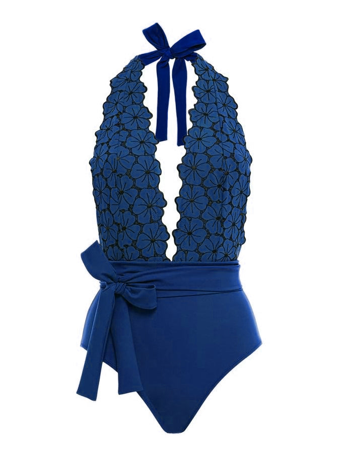 Petal Tie Fashion One Piece Swimsuit
