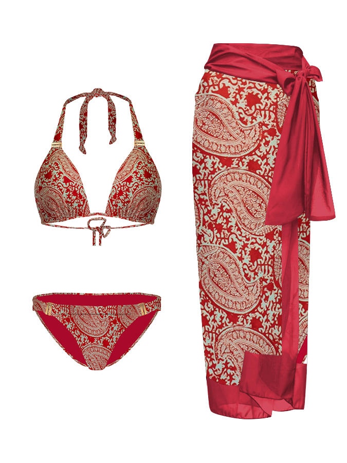 Vintage Print One Piece Swimsuit