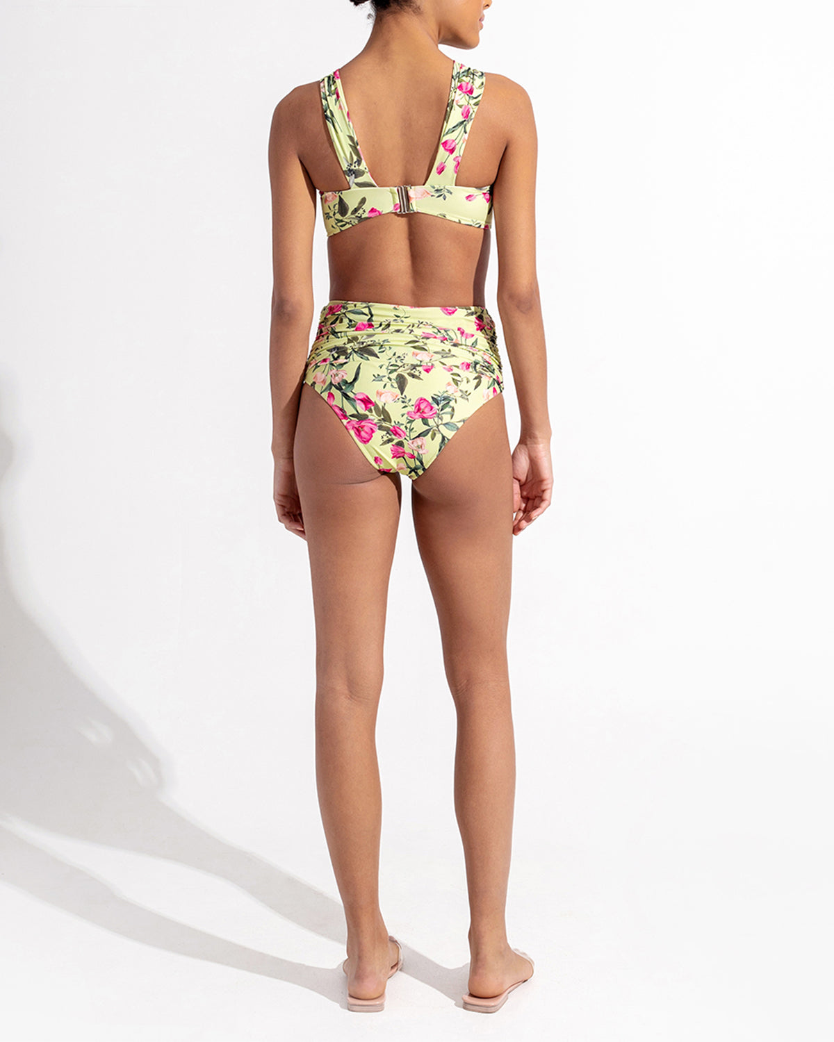Fashion Floral Print Beach Bikini Set