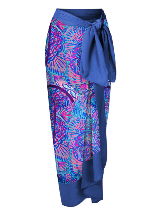 Fashion Print One-Piece Swimsuit and Cover up